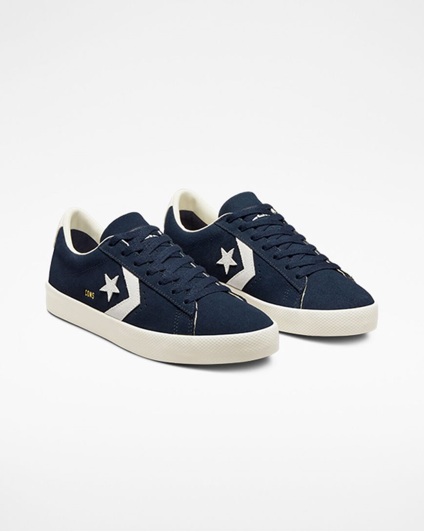 Pánské Skate Boty Converse CONS PL Vulc Pro Semišové Obsidian / Obsidian | CZ TUED18